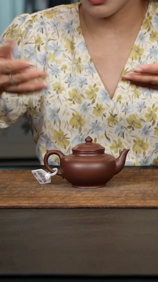 茶壶紫砂笑樱180cc老紫泥