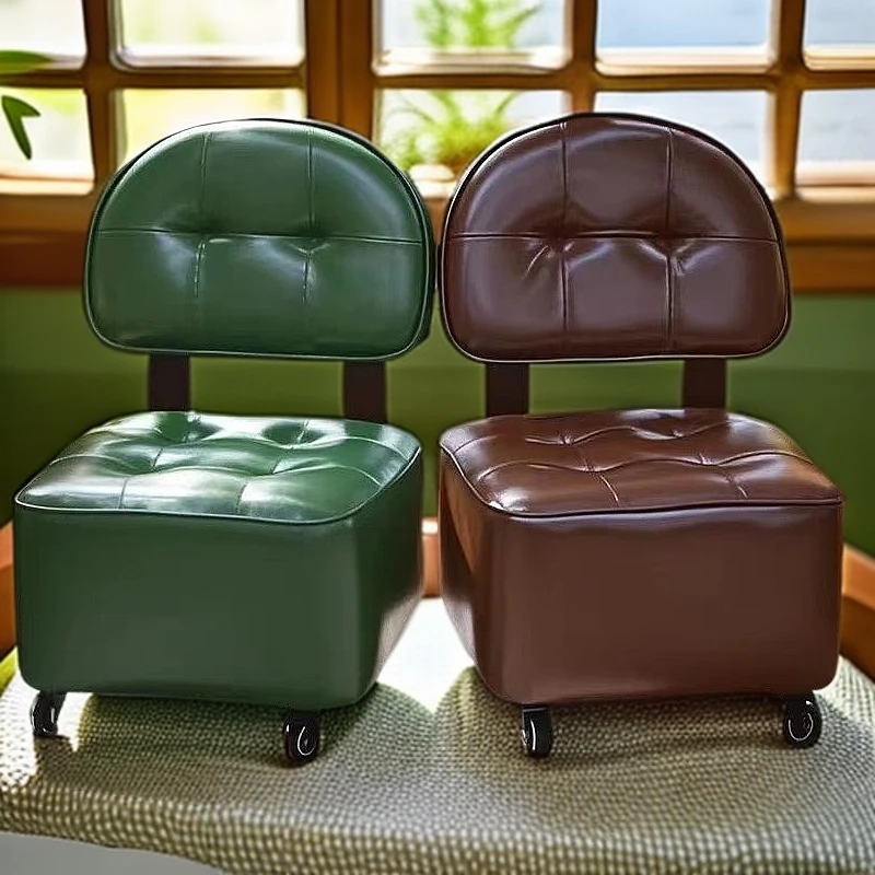 极简家具加大加宽溜溜凳万向轮凳子客厅沙发凳简约门口换鞋凳矮凳