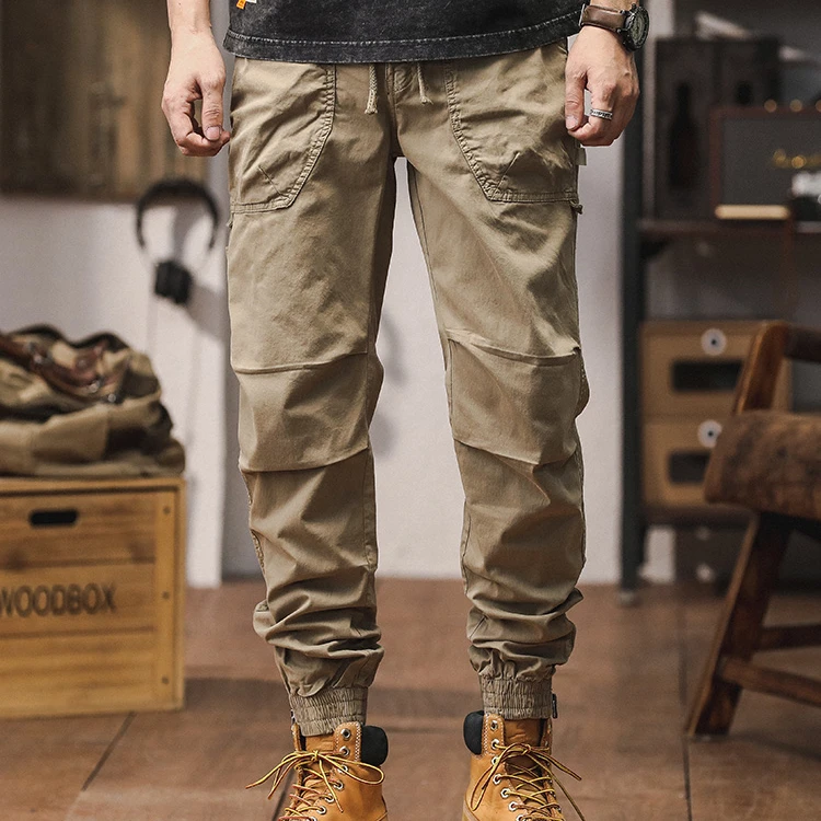 3693高街休闲裤男时尚工装裤秋季个性户外透气百搭日系长裤