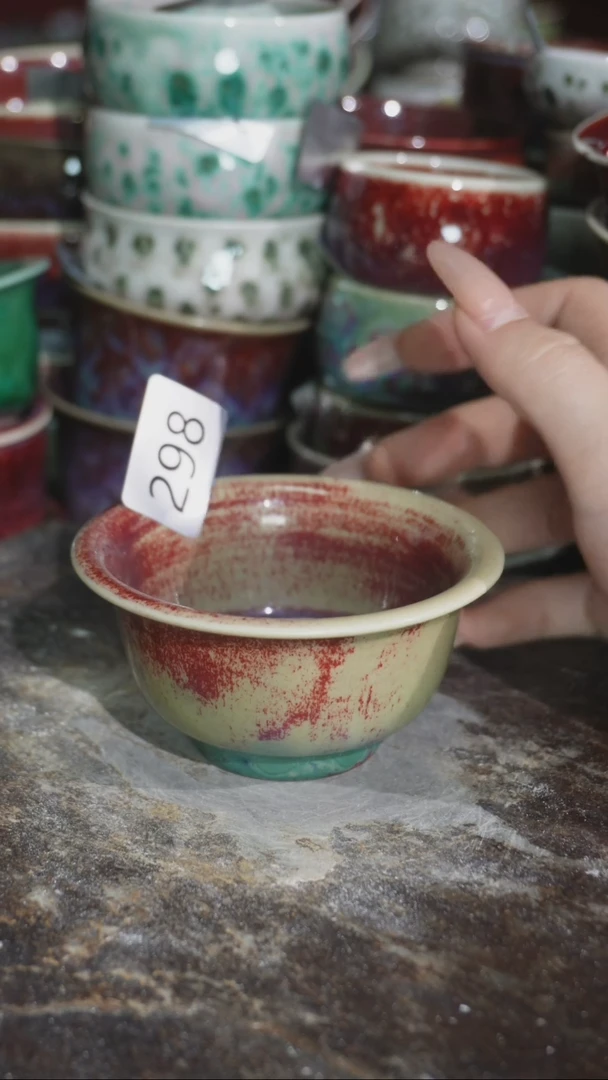 摆件精品窑变钧瓷茶器