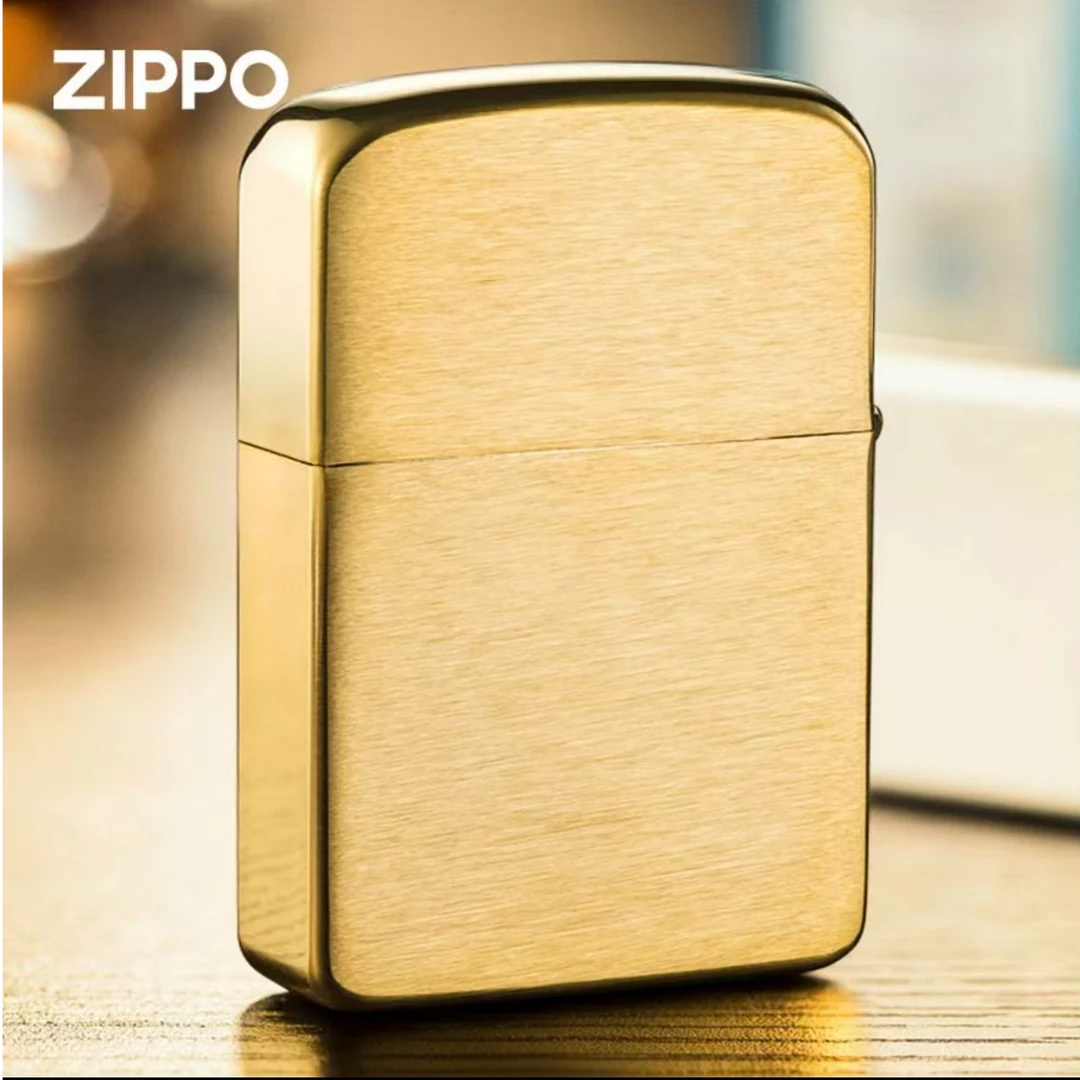 Zippo打火机1941B复刻黄铜拉丝光板美国原装正品煤油防风MBX1H1