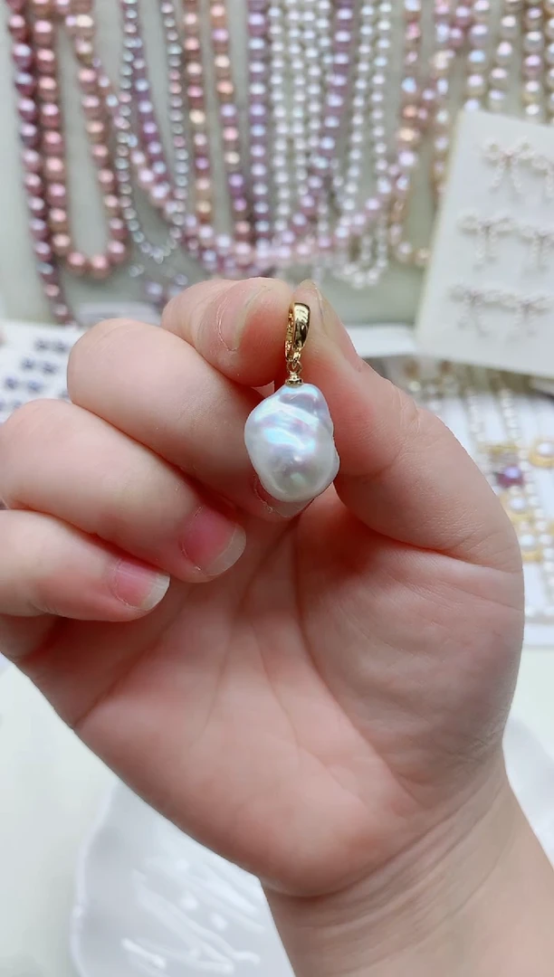 淡水珍珠未镶嵌吊坠(不含链)淡水珍珠吊坠多样性发其一