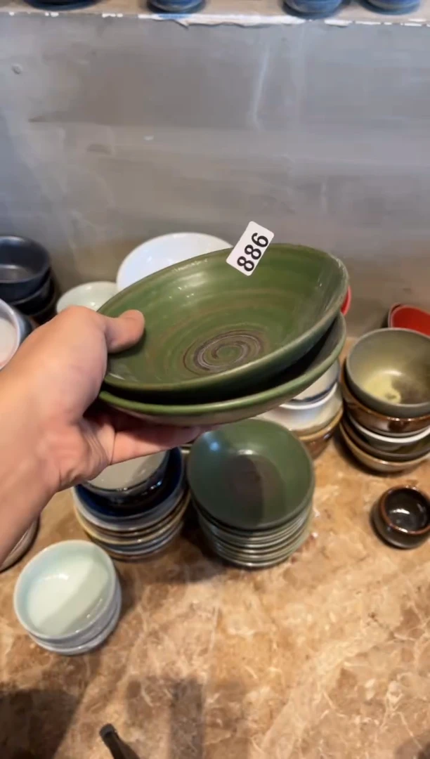 【闪购商品】瓷片886  刷绿釉小碗（2个哦）