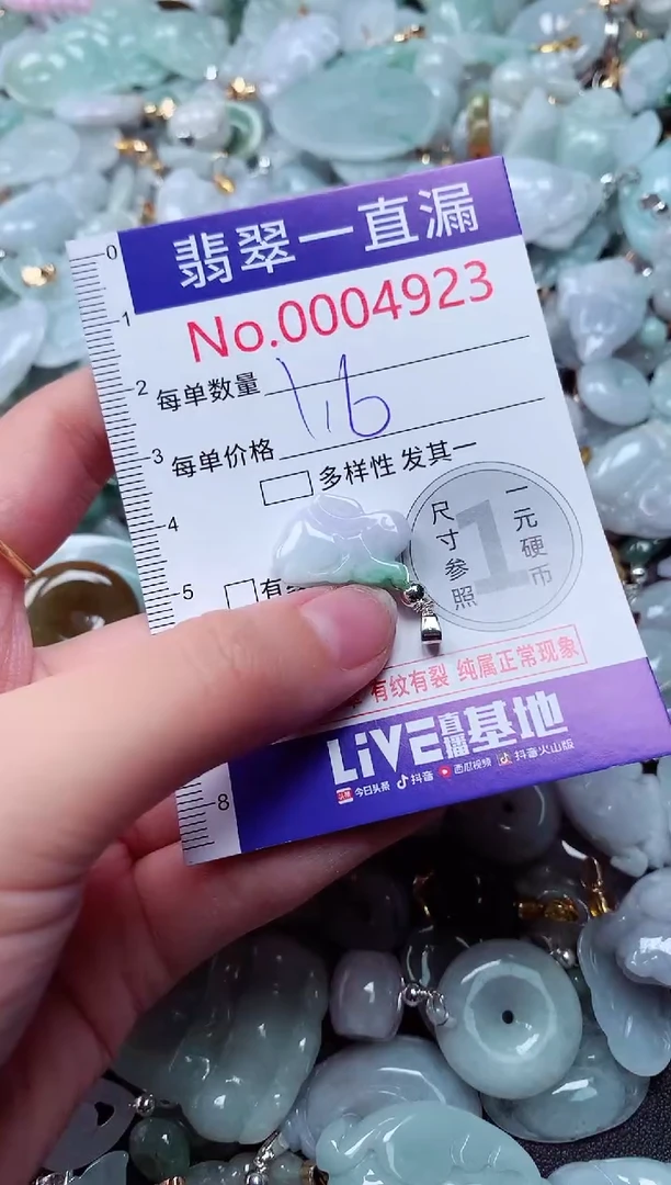 吊坠(不含链)未镶嵌翡翠4923