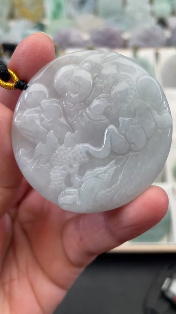 颈饰未镶嵌翡翠天然缅甸翡翠A货145