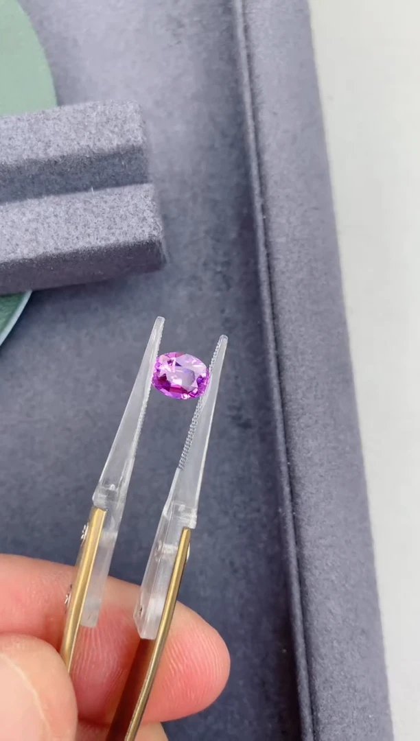 裸石彩色蓝宝石1.5ct 无烧紫蓝宝