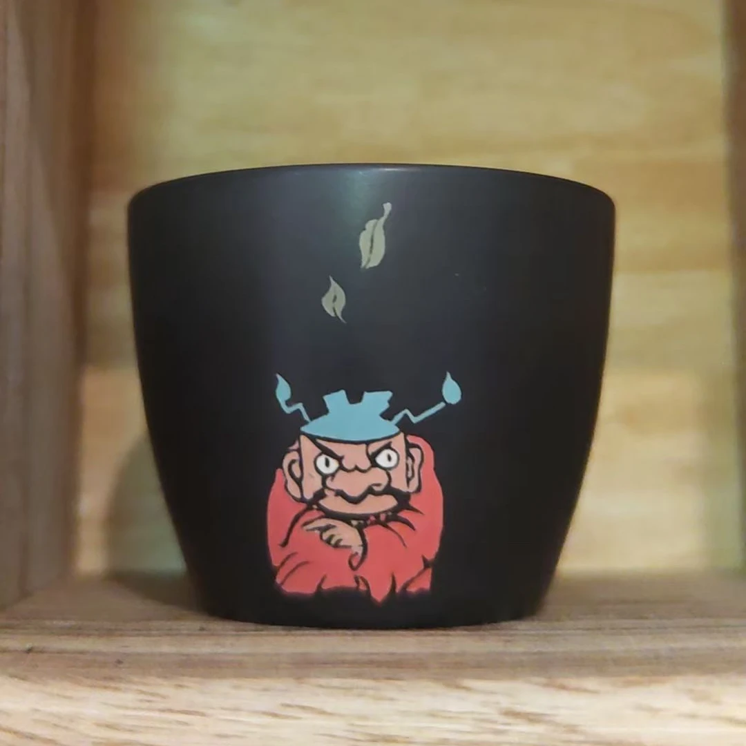 古鼎坭兴陶彩填手工主人杯
