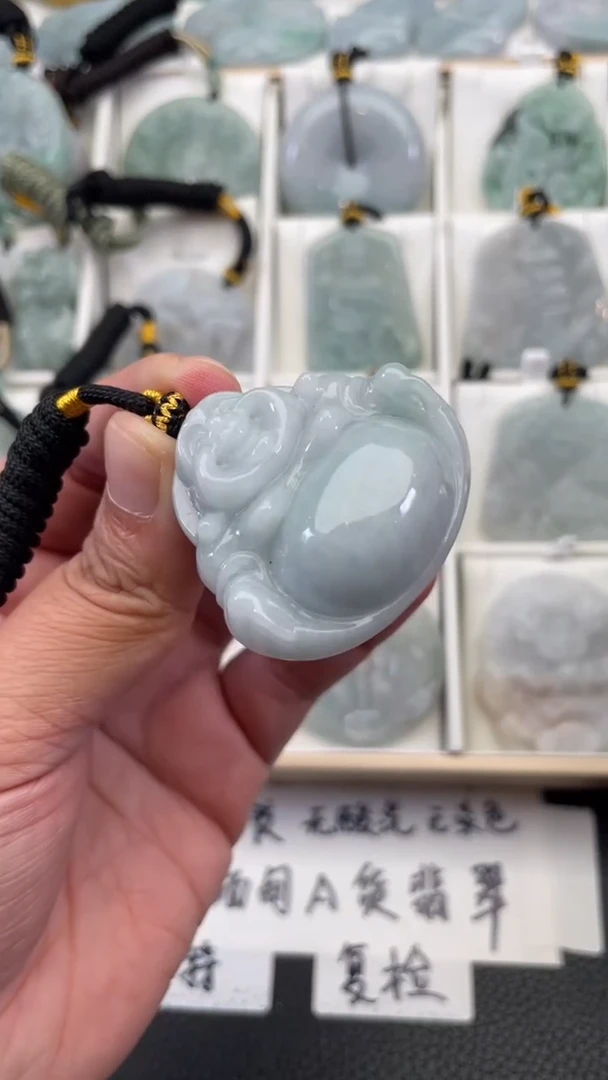 颈饰未镶嵌翡翠天然缅甸翡翠A货297