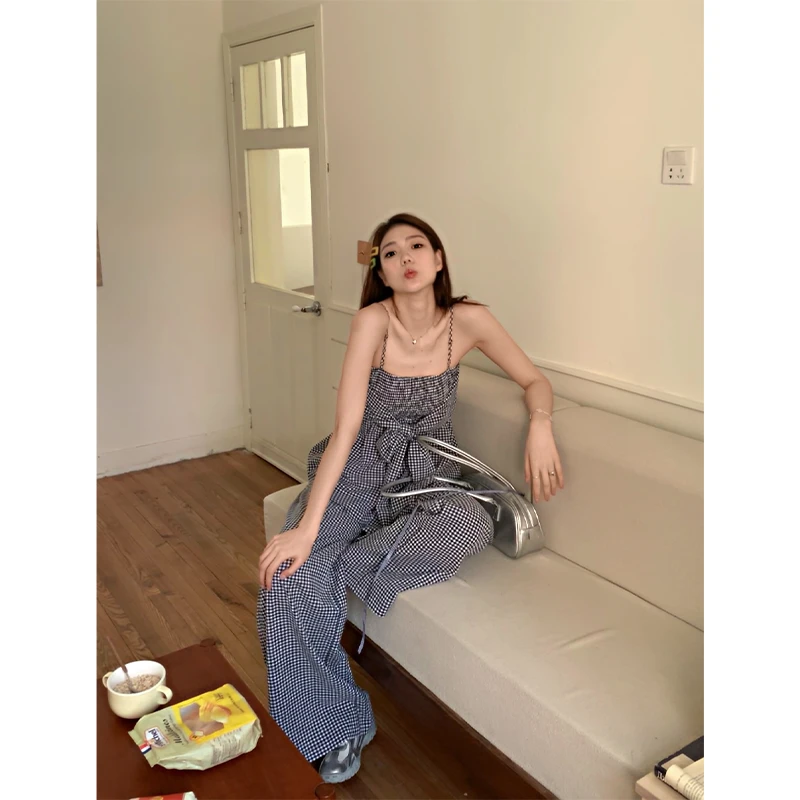 48H【泰式女孩】加长小众高级感蝴蝶结吊带绑带抹胸套装 SU038