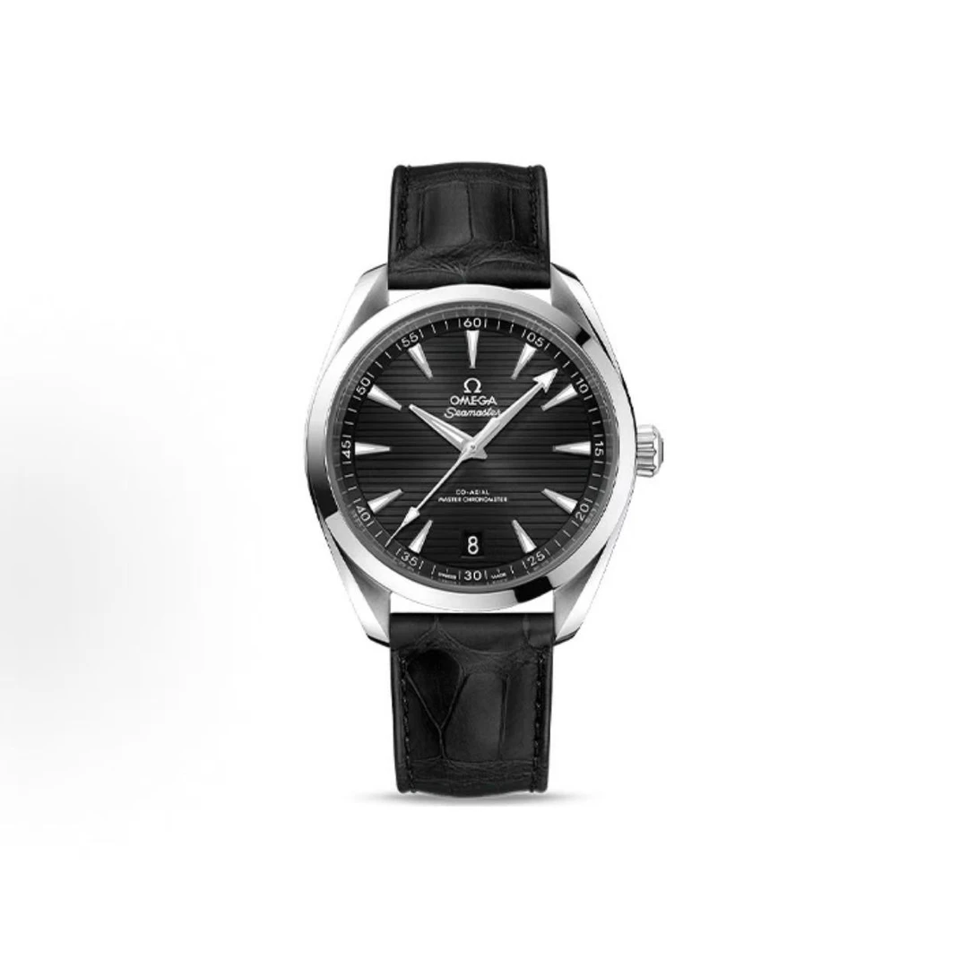 99新 Omega/欧米茄 海马150/黑盘条刻胶带/机械/41mm/公价43500