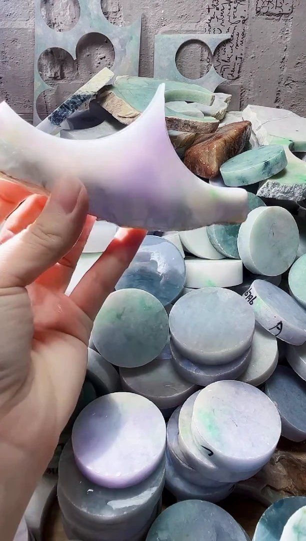 裸石翡翠天然翡翠A货443