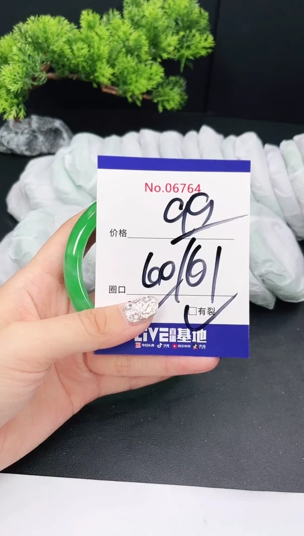 未镶嵌手镯翡翠06764
