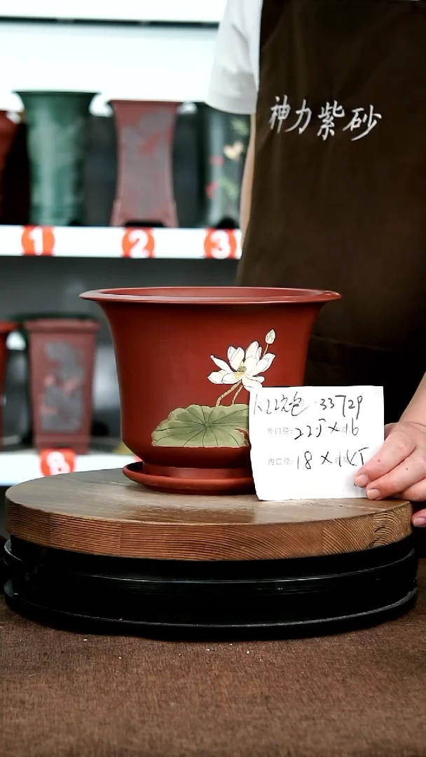 紫砂花盆33729+Z 花卉工艺
