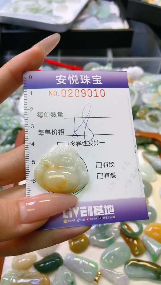 翡翠未镶嵌颈饰闪购0209010