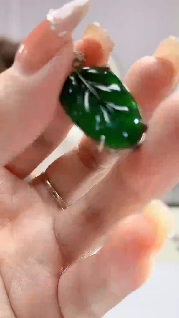 定制翡翠未镶嵌4868DD-毛货挂件74