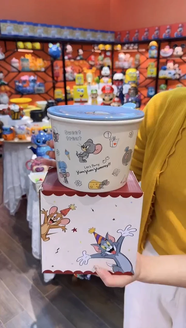 瓷片@@蓝色泰菲陶瓷泡面碗