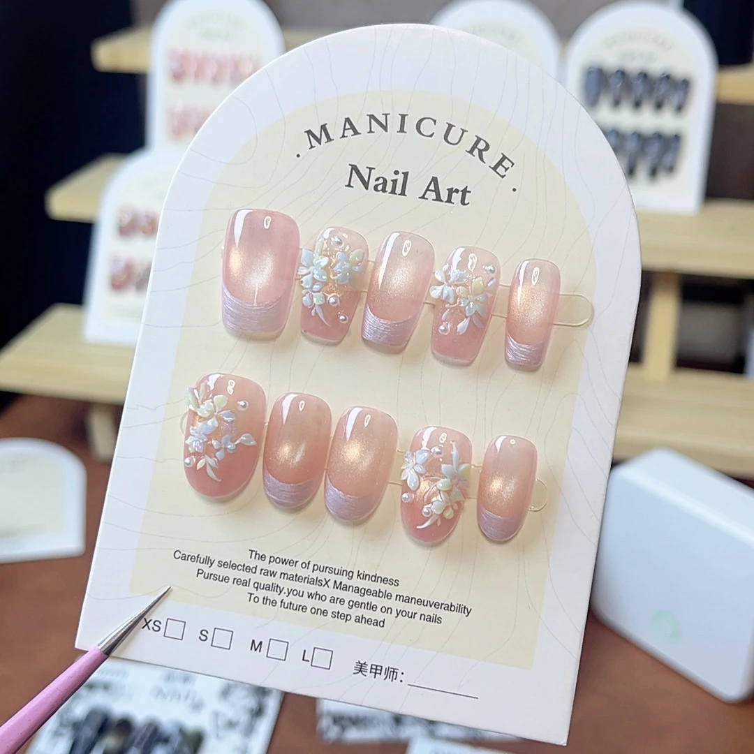 《下单备注编码拍》Ssx纯手工穿戴甲 默认微瑕 可多次使用 送工具包