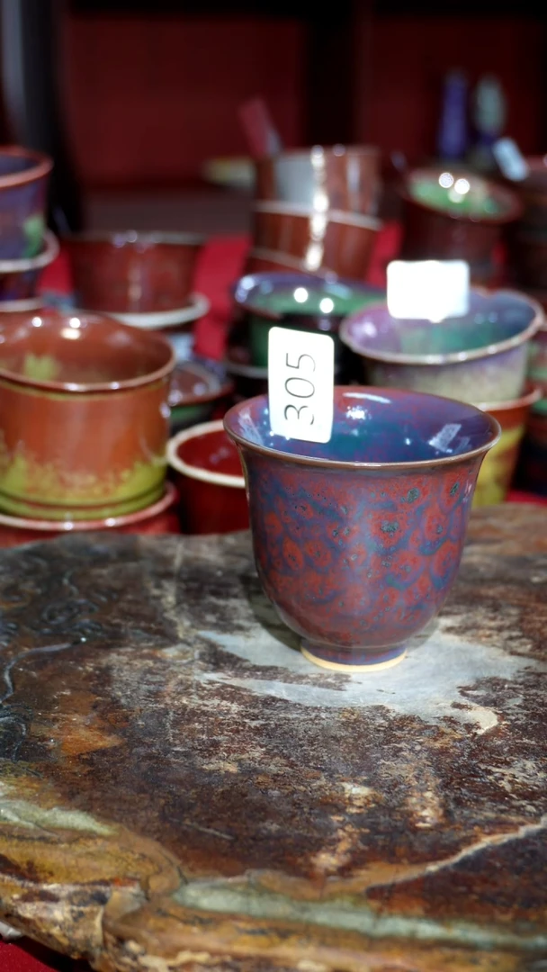 摆件精品窑变钧瓷茶器