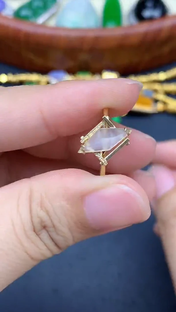 18K金镶嵌戒指翡翠399-中国好珍宝