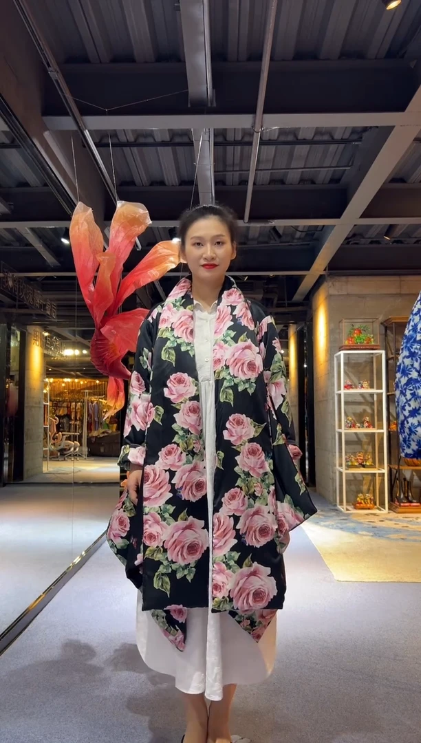 桑蚕丝 丝绵棉服 现货