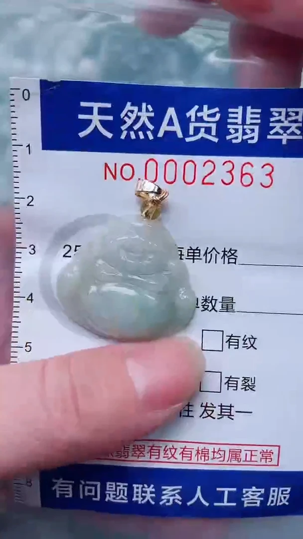 翡翠未镶嵌吊坠(不含链)1