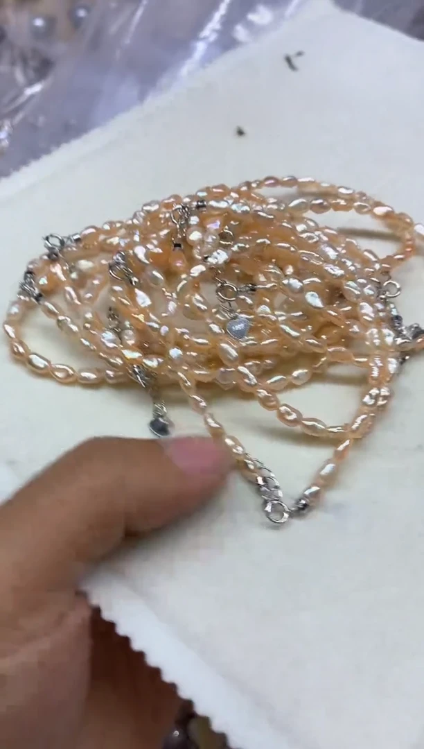 淡水珍珠手链银S925镶嵌多样性发其一，非无暇