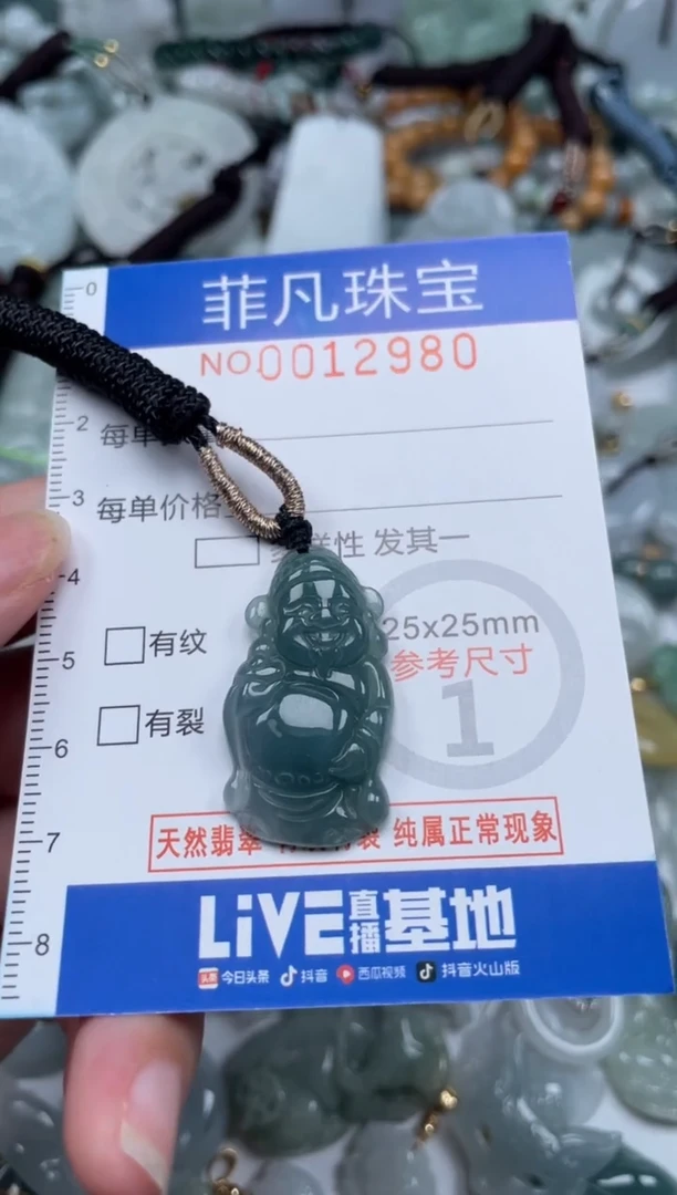 颈饰未镶嵌翡翠12980