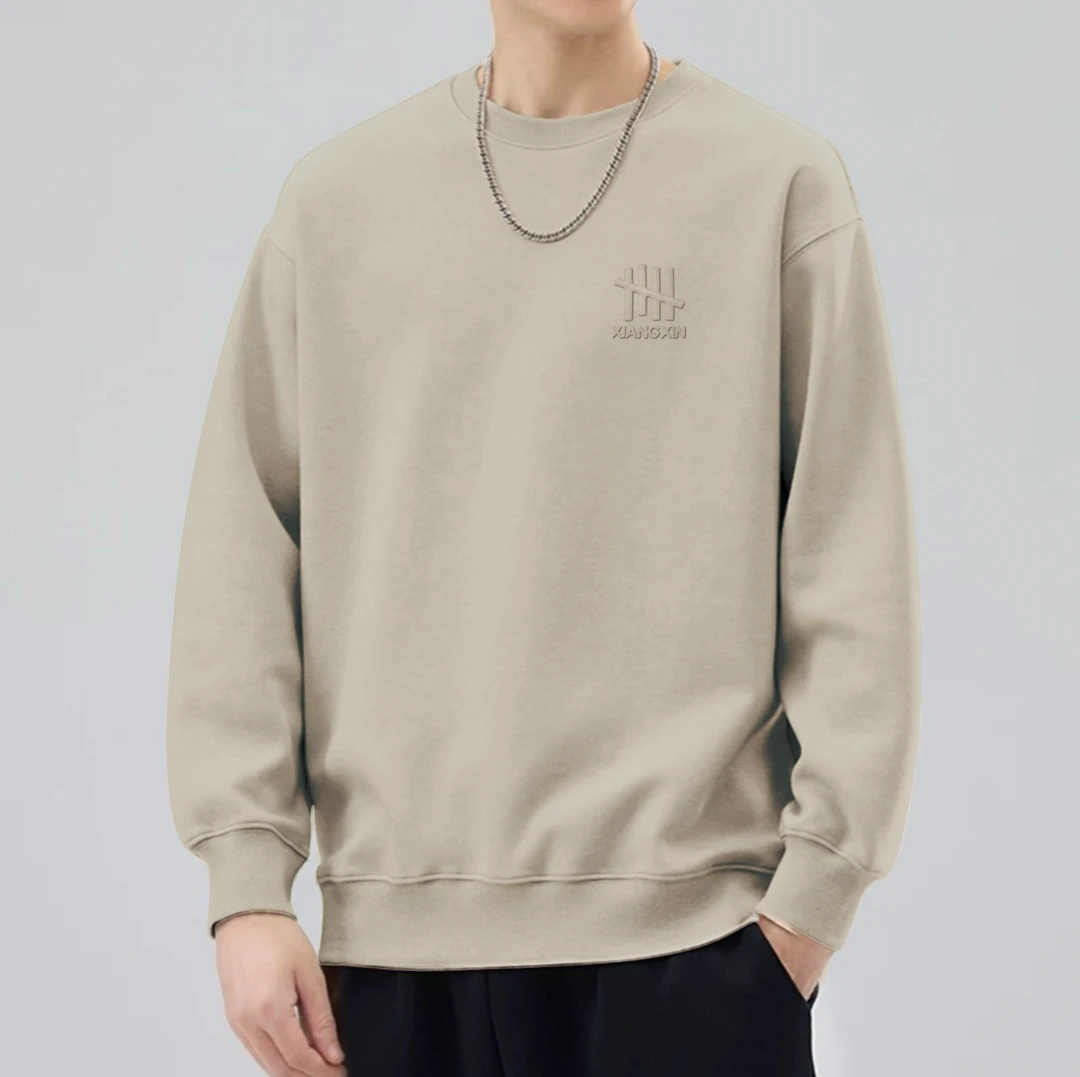 【刺绣HH】新款宽松潮流舒适休闲运动圆领百搭春秋套头卫衣4539