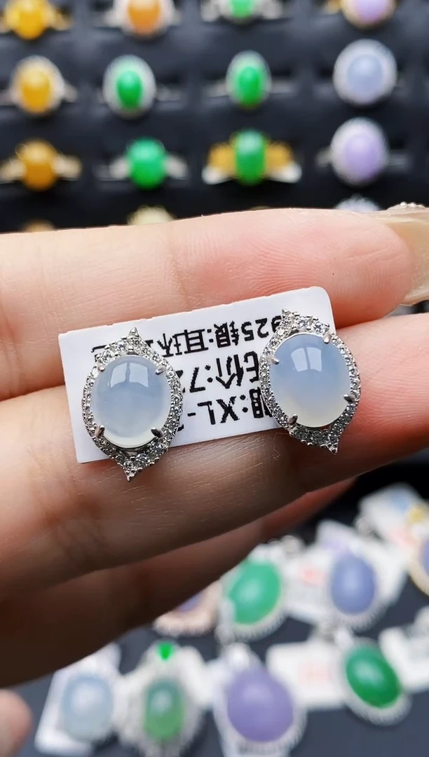 银S925镶嵌戒指翡翠5137