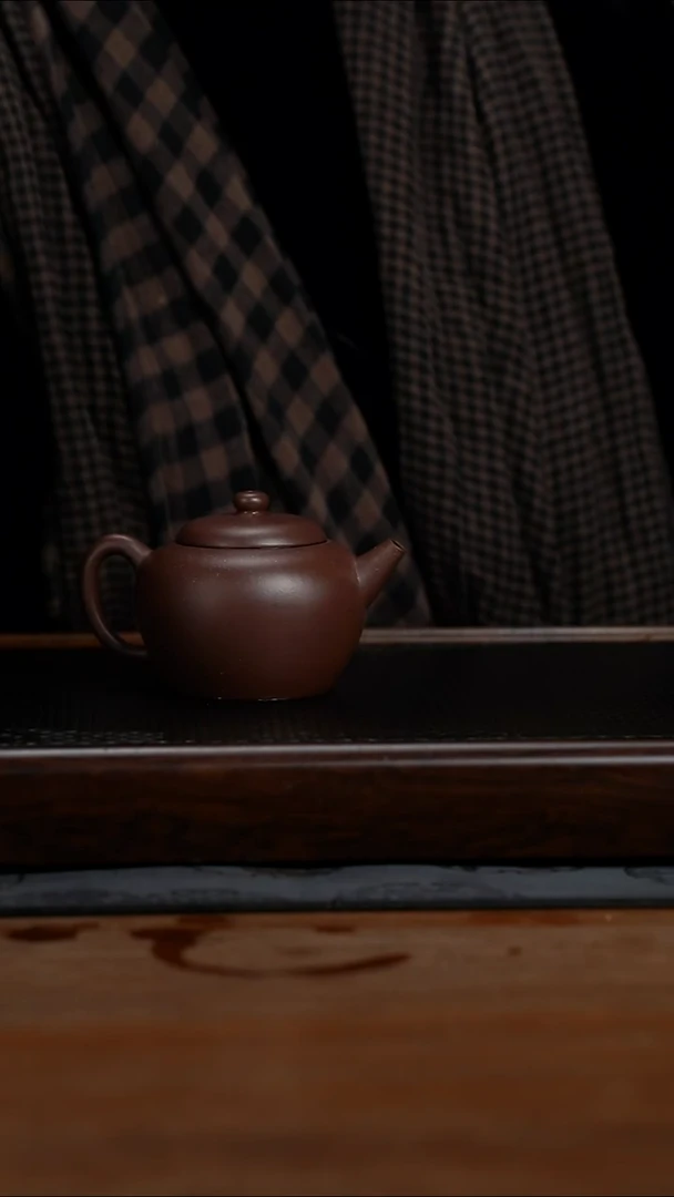 茶壶紫砂160cc黄龙山原矿紫泥古莲子22