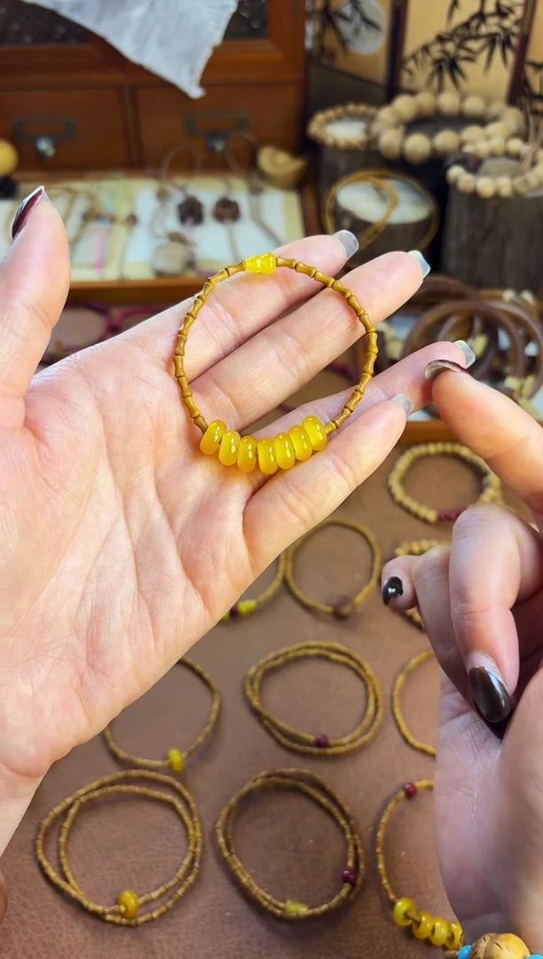 手串桃核竹节七宝福禄