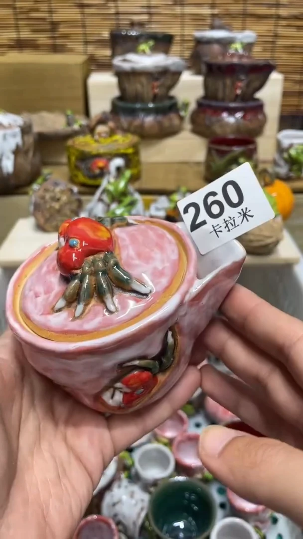老*260精美粗陶手工柴烧