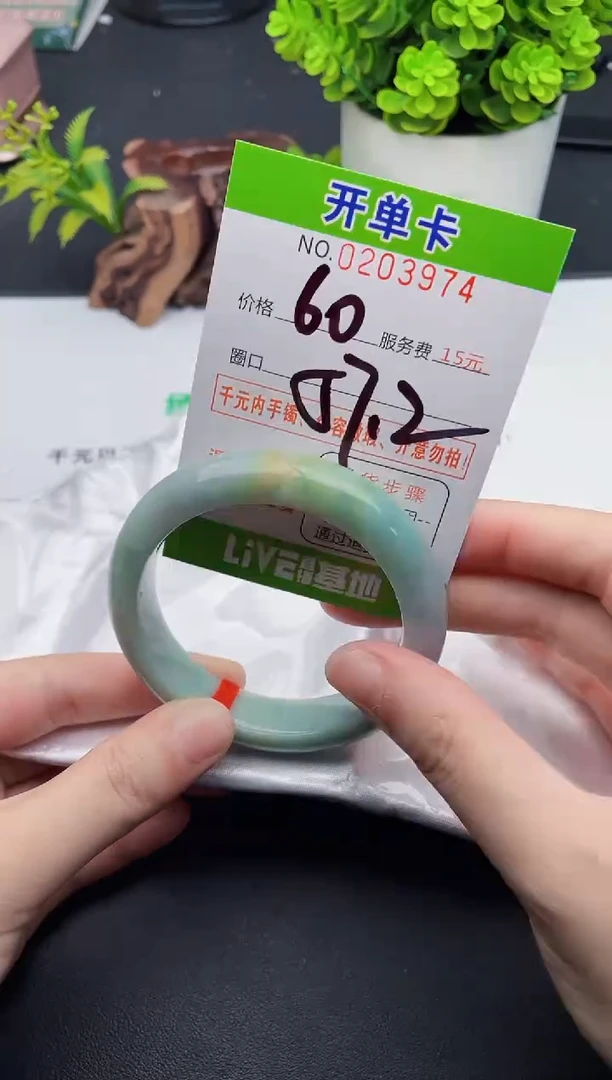未镶嵌手镯翡翠74天然翡翠A货