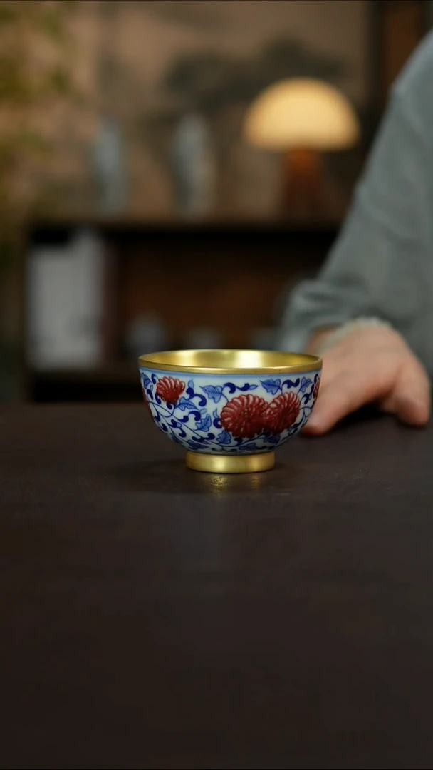 杯景德镇陶瓷杯碗柴烧多人