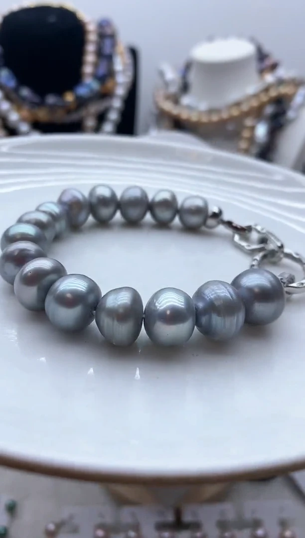 【闪购商品】淡水珍珠颈饰钛钢11