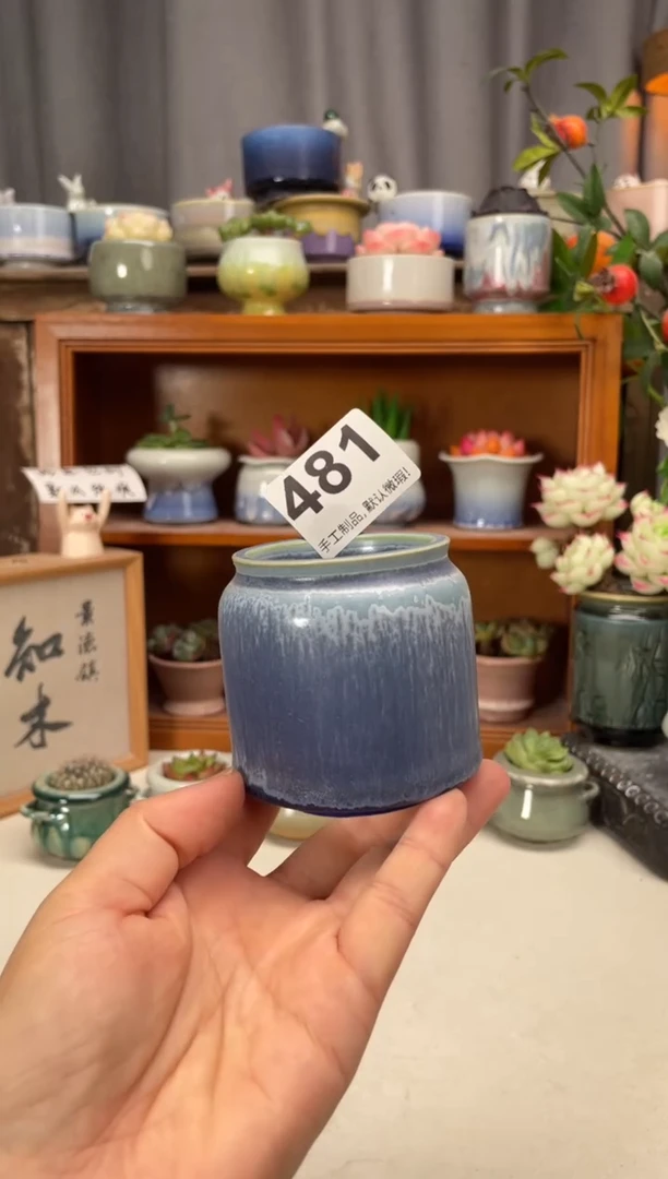 瓷片481知木小芳花盆