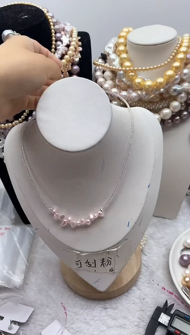 淡水珍珠钛钢颈饰116