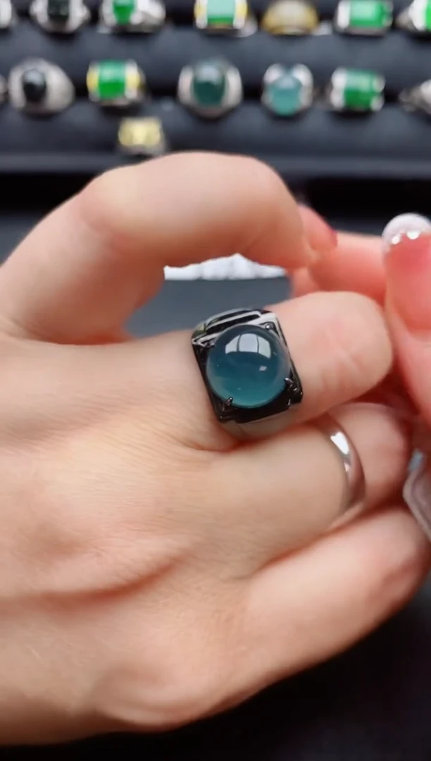 【闪购商品】翡翠戒指银S925镶嵌11111111