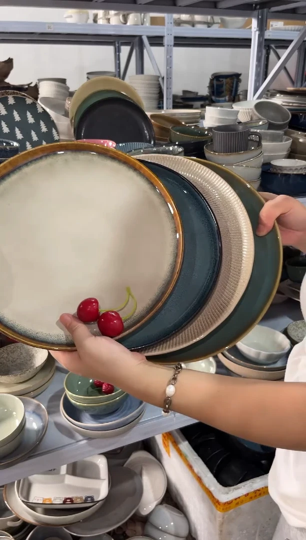 陶瓷外贸尾货瑕疵满20包邮X4 大盘组合