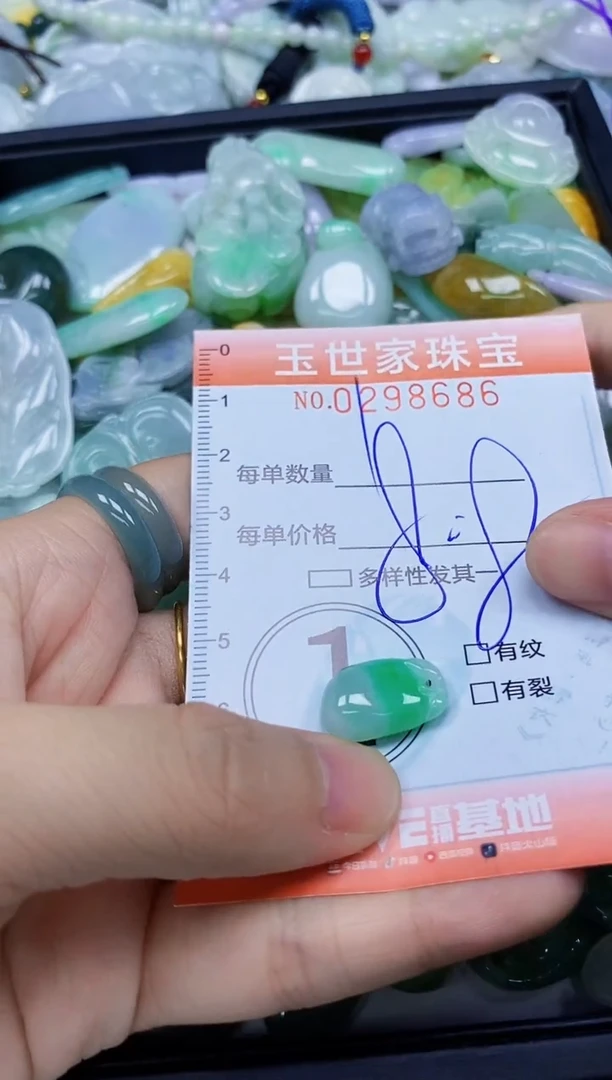 翡翠未镶嵌颈饰闪购0298686
