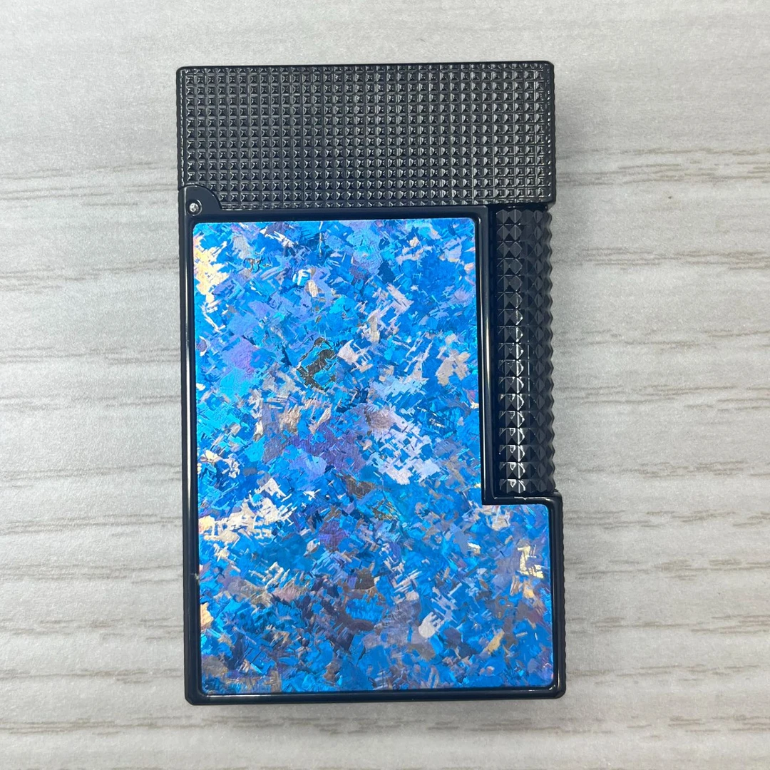 暗夜冰晶蓝色朗声气机打火机JY