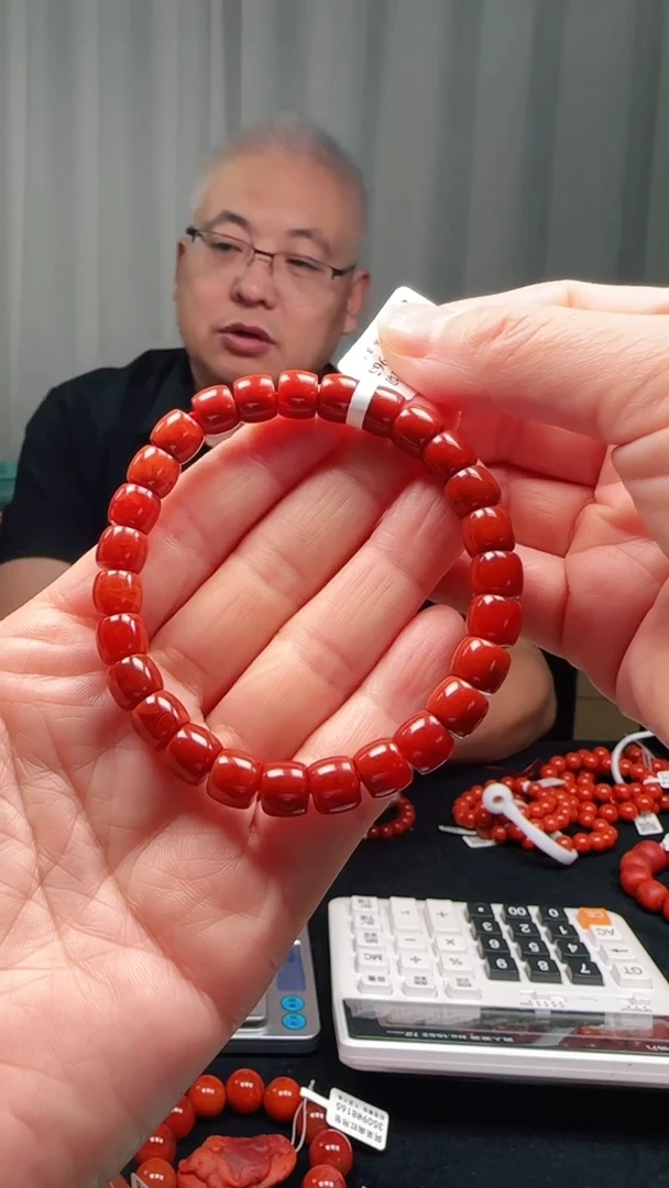 未镶嵌多样性发一件南红玛瑙8MM精工原矿九口直切手串