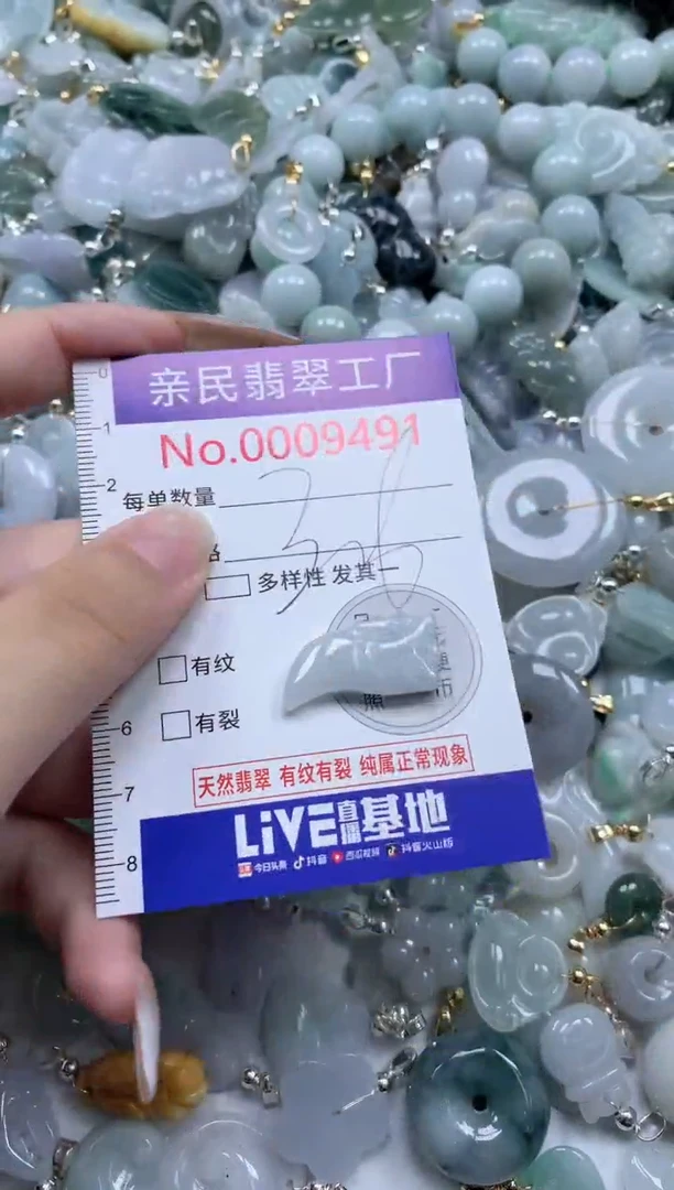 翡翠未镶嵌吊坠(不含链)9491