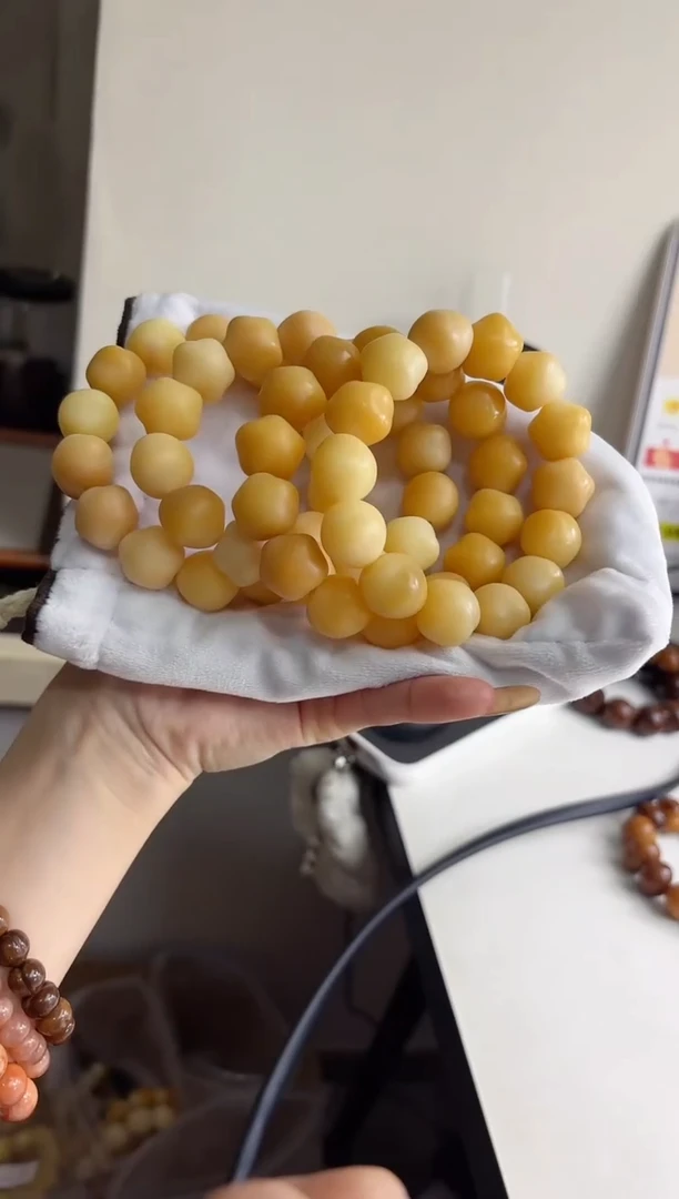 手串菩提根/象牙果沐l61干磨五角星17mm手串随机