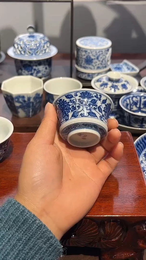 镹曰茶闲手工手绘柴窑茶具