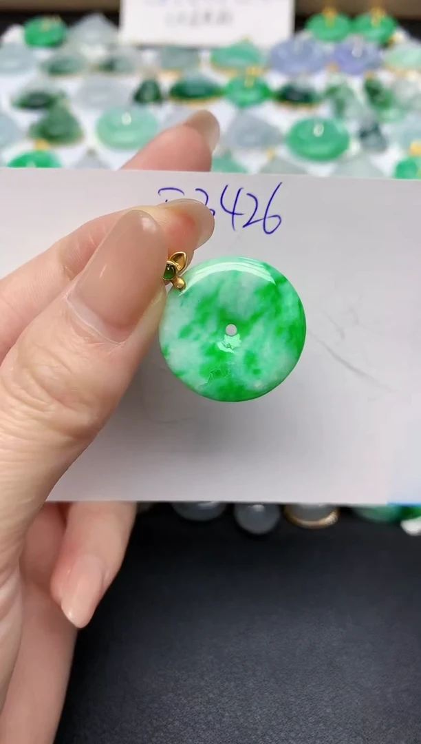 颈饰未镶嵌翡翠 天然缅甸A货翡翠百元以上9元证书费自理