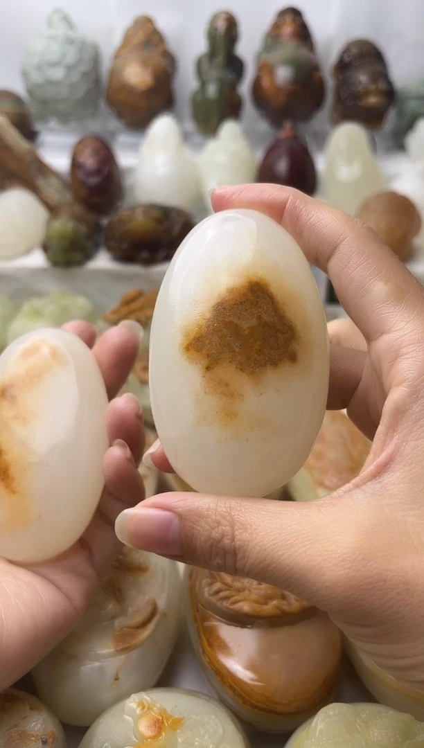 石材简*方解石棉纹正常不退换原石微瑕