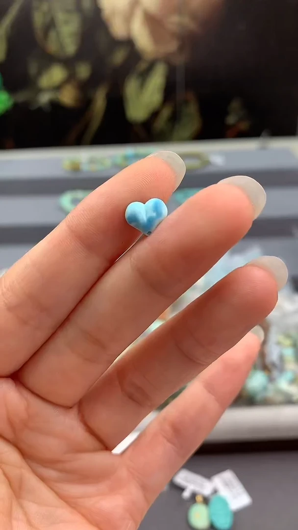 未镶嵌绿松石单珠酷.R215