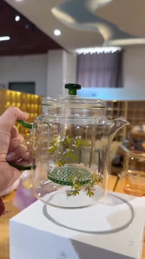 手工艺品玻璃遇器大神奇壶绿把梨花白燕