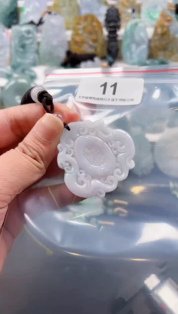 【闪购商品】翡翠颈饰未镶嵌天然缅甸A货翡翠11